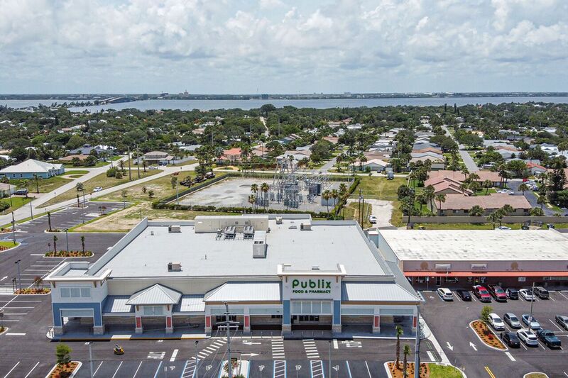 Sky view of the Publix in Indialantic 
