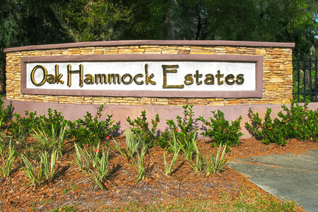 Oak Hammock Estates Sign